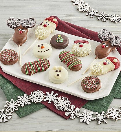 Holiday Chocolate-Covered Cookies